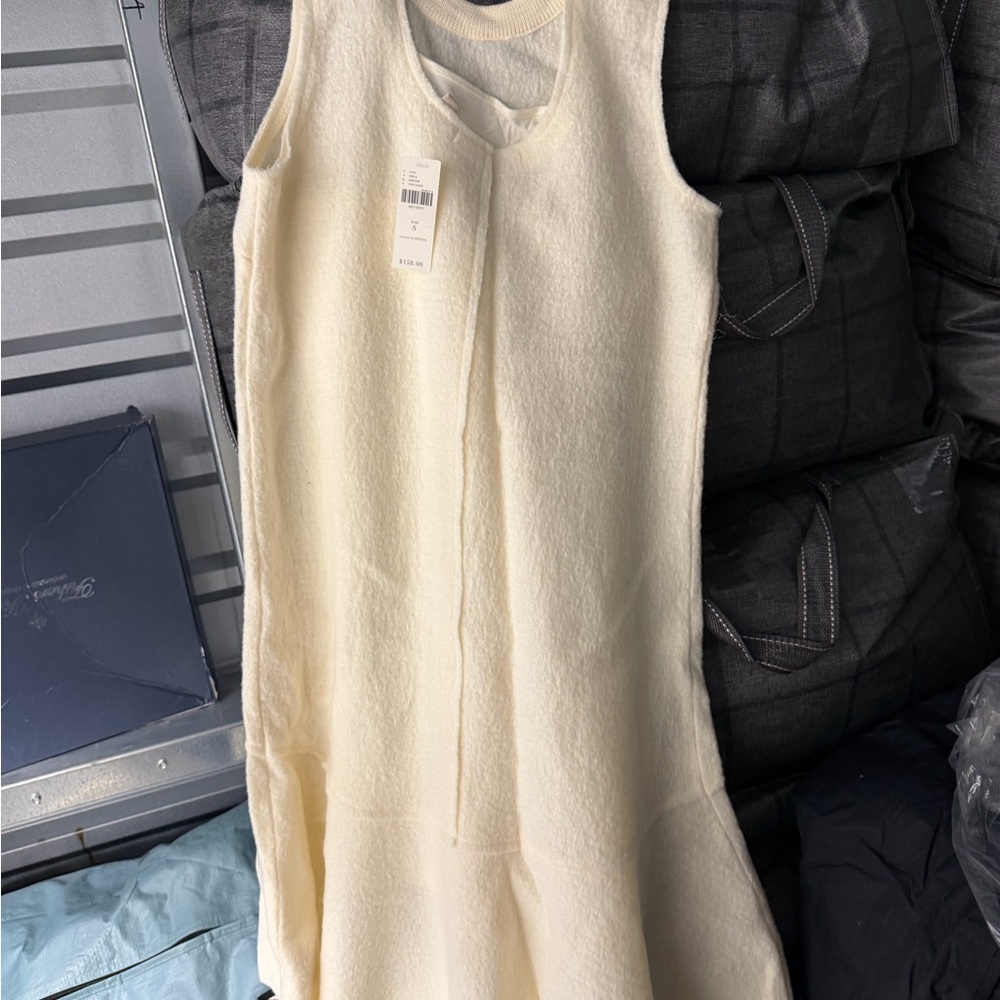 Anthropologie Cream sweater Midi Dress NWT